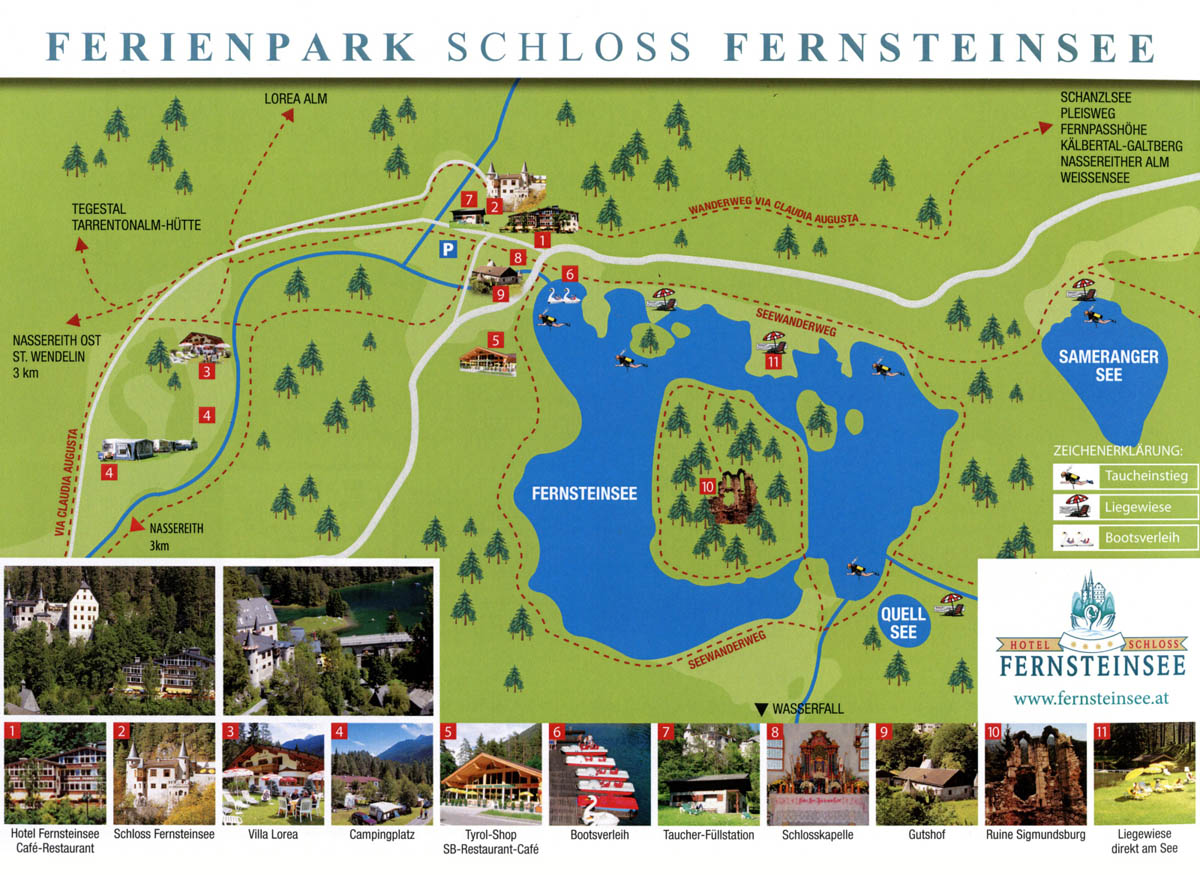 Karte Fernsteinsee